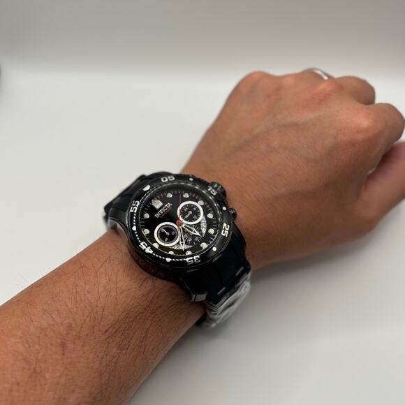 Invicta Pro Diver Scuba 37231 Mens 48mm Chronograph Black Quartz 100m NIBWT - Picture 15 of 17